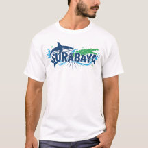 Surabaya T-shirt – Grafisch stadsnaamontwerp in ma