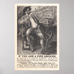 surbrug ' s Golden Scepter Pipe Tobacco ad from 18 Poster