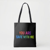 Sûre avec moi – Sac fourre-tout Pride Ally (Devant)
