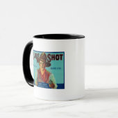 Sure Shot Pear Crate LabelPotter Valley, CA Mok (Voorkant links)