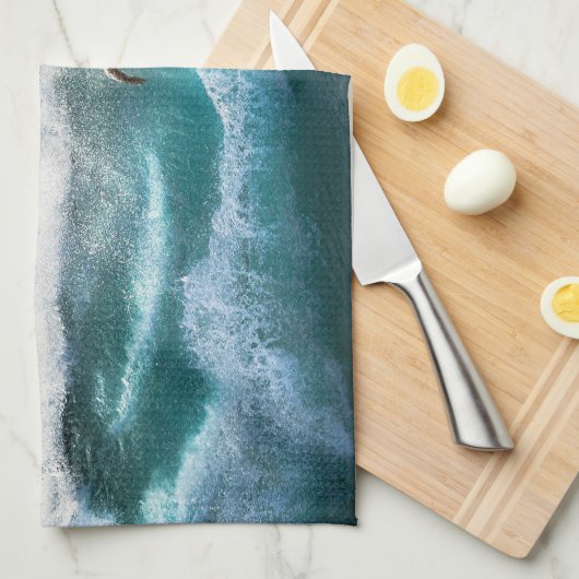 Surf 11 serviettes de cuisine (Quart Plié)