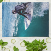Surf 12 serviettes de cuisine (Plié)