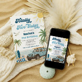 Surf 2e Invitation à l'anniversaire - Totalement d