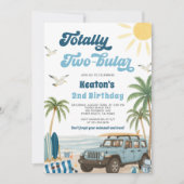 Surf 2e Invitation à l'anniversaire - Totalement d (Devant)