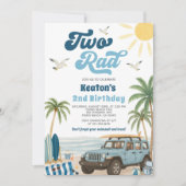 Surf 2e Invitation anniversaire - Deux Rad (Devant)