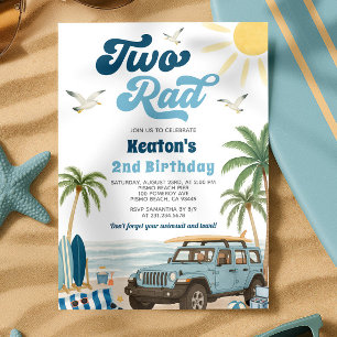 Surf 2e Invitation anniversaire - Deux Rad