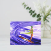 Surf 3 FLATf F Briefkaart (Staand voorkant)