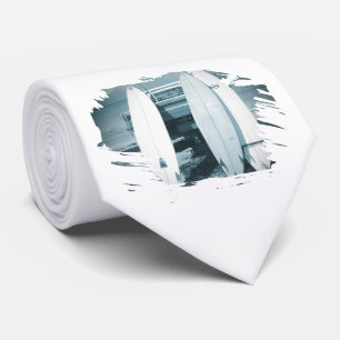 Surf 3 surfplanken met blauw surfplank stropdas