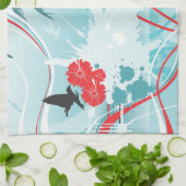 Surf 4 Serviettes de cuisine (Plié)