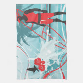 Surf 4 Serviettes de cuisine (Vertical)