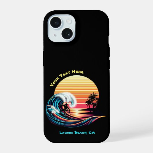 Surf à la tombée du soleil (Verso)