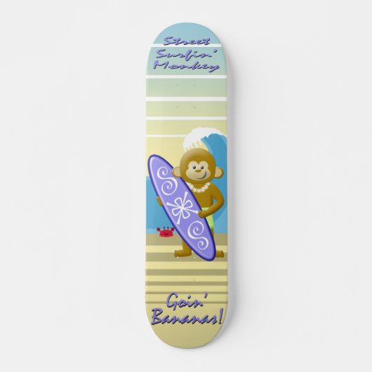 Surf aap skateboard (Voorkant)