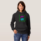 Surf Abstract Surf Draag 80s Retro Grafisch Hoodie (Voorkant volledig)
