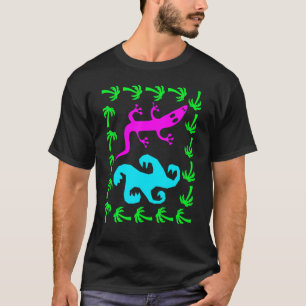Surf Abstract  Surf Draag 80s Retro Grafisch T-shirt