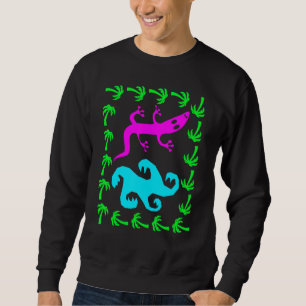 Surf Abstract Surf Draag 80s Retro Grafisch Trui