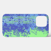 Surf abstrait bleu vert coque iphone (Verso (horizontal))