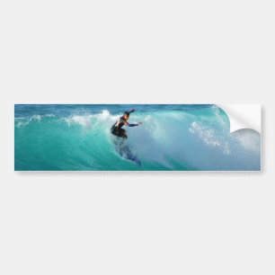 Surf Achtergrond Bumperstickers