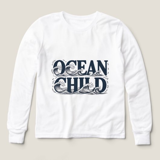 Surf Aesthetic Ocean Child Wave Graphic (Motif recto)