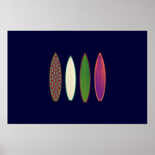 surf afdrukken voor muren poster