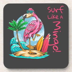 Surf als een Mingo! Hard Plastic onderzetter
