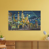 Surf Avenue Uitzicht Luna Park Entrance Canvas Afdruk (Insitu (Woonkamer))