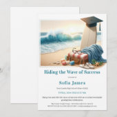 Surf Beach Graduation Party Invitation (Devant / Derrière)