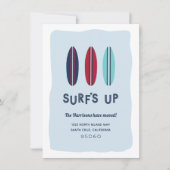 Surf Beach Moving Faire-part (Devant)