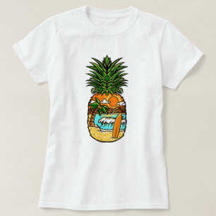 Surf Beach PineappleT-Shirt T-shirt