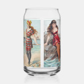 Surf Beauties Blikvorm Glas (Rechts)