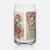 Surf Beauties Blikvorm Glas (Rechts)