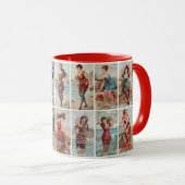 Surf Beauties van 1889 Mok (Voorkant rechts)