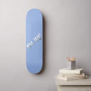 Surf blauw gekanteld skateboard