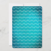 Surf blauw golfspeel op één dag kaart (Achterkant)
