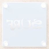 Surf blauw onderzetter (Achterkant)