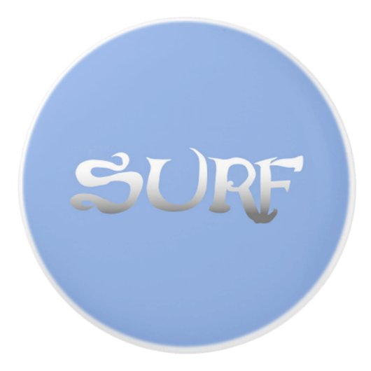 Surf bleu ceramique bouton (Devant)