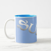 Surf bleu incliné deux tons mug (Gauche)