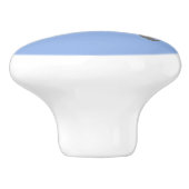 Surf bleu incliné fade ceramique bouton (Côté)