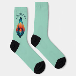 Surf Board Beach Socks Sokken