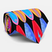 SURF BOARD CRAVATE fun moderne (Roulé)