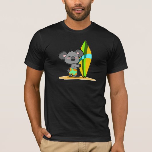 Surf Board Koala Beer Shirt (Voorkant)
