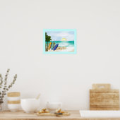 Surf boards Beach Sunny Sea View Poster Imprimer (Cuisine)