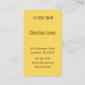 Surf Boutique Carte de visite (Dos)