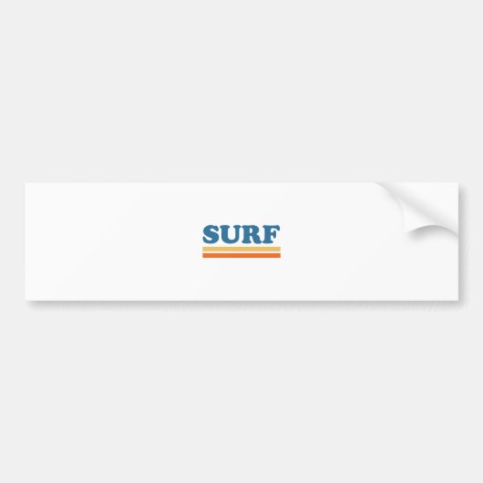 surf bumpersticker (Voorkant)