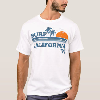 Surf California Beach Retro Sunset Surf 70 T-shirt