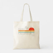  Surf California Beach Retro Sunset Surf 70 Tote Bag (Achterkant)