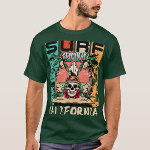 Surf California Skull & Palm Graphic T-Shirt