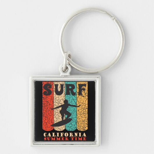 Surf Californië Sleutelhanger (Voorkant)