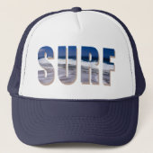 "Surf" casquette de camionnette avec l'impression  (Devant)