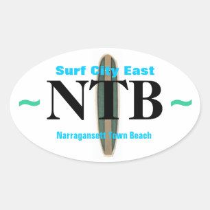 SURF CITY EAST autocollants (4)