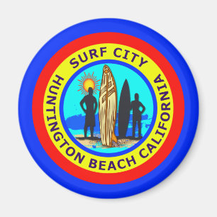 SURF CITY HUNTINGTON BEACH CALIFORNIA MAGNEET